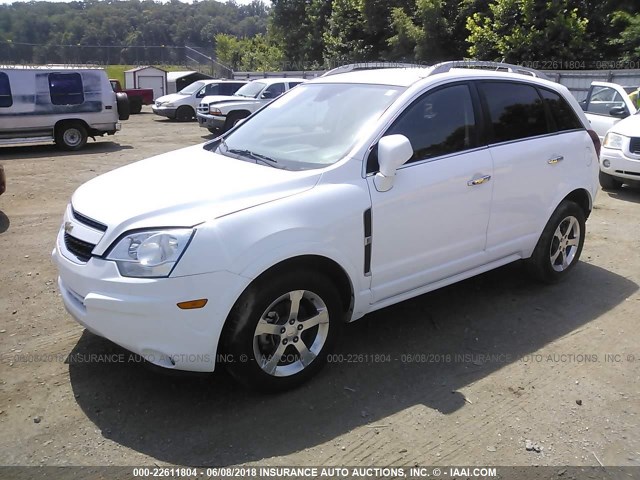 3GNAL3EK8DS623685 - 2013 CHEVROLET CAPTIVA LT WHITE photo 2