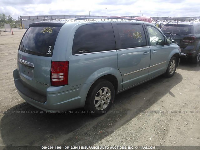 2A4RR5D15AR373355 - 2010 CHRYSLER TOWN & COUNTRY TOURING BLUE photo 4