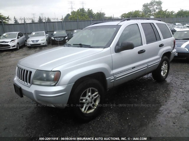 1J4GW48S54C144202 - 2004 JEEP GRAND CHEROKEE LAREDO/COLUMBIA/FREEDOM SILVER photo 2