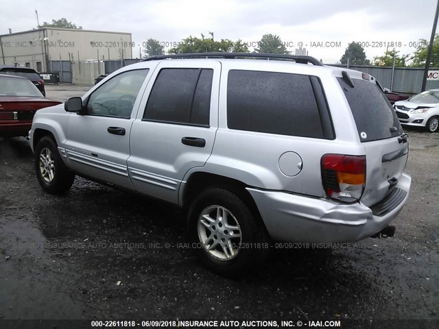 1J4GW48S54C144202 - 2004 JEEP GRAND CHEROKEE LAREDO/COLUMBIA/FREEDOM SILVER photo 3