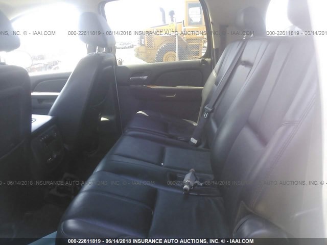 1GKUKKE34AR255830 - 2010 GMC YUKON XL K1500 SLT WHITE photo 8