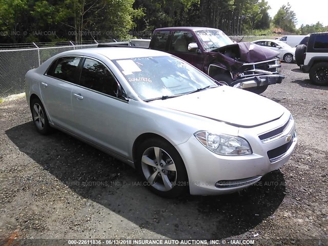 1G1ZC5EU7BF104162 - 2011 CHEVROLET MALIBU 1LT SILVER photo 1