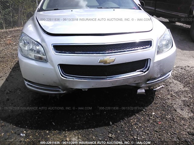 1G1ZC5EU7BF104162 - 2011 CHEVROLET MALIBU 1LT SILVER photo 6
