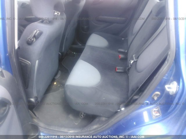 JHMGD38667S017380 - 2007 HONDA FIT S BLUE photo 8