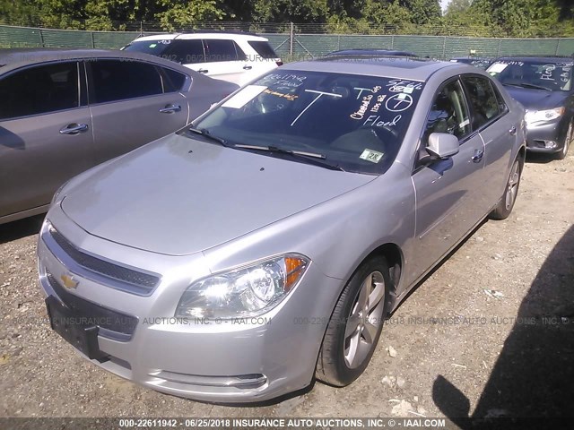 1G1ZC5E06CF212111 - 2012 CHEVROLET MALIBU 1LT ვერცხლისფერი ფოტო 2