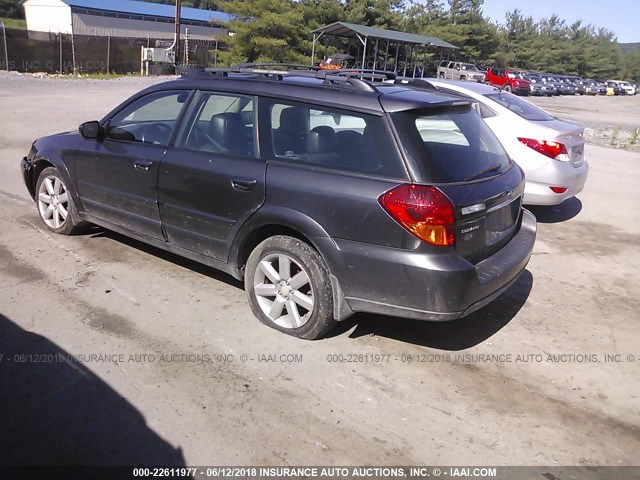 4S4BP62C677305708 - 2007 SUBARU LEGACY OUTBACK 2.5I LIMITED GRAY photo 3