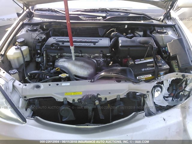 4T1BE32K44U937616 - 2004 TOYOTA CAMRY LE/XLE/SE ვერცხლისფერი ფოტო 10