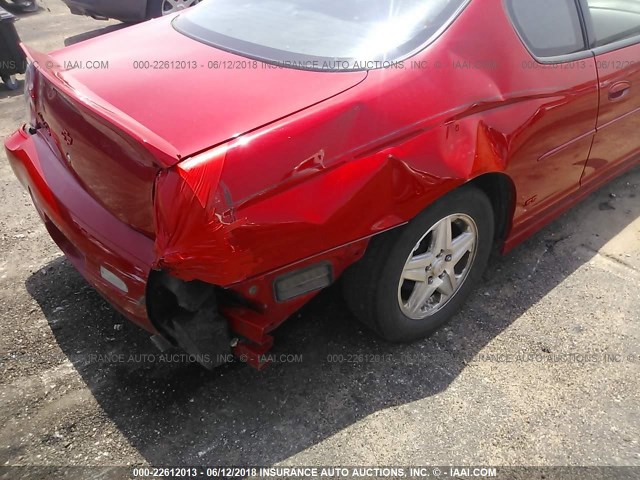 2G1WX12K449199455 - 2004 CHEVROLET MONTE CARLO SS წითელი ფოტო 6