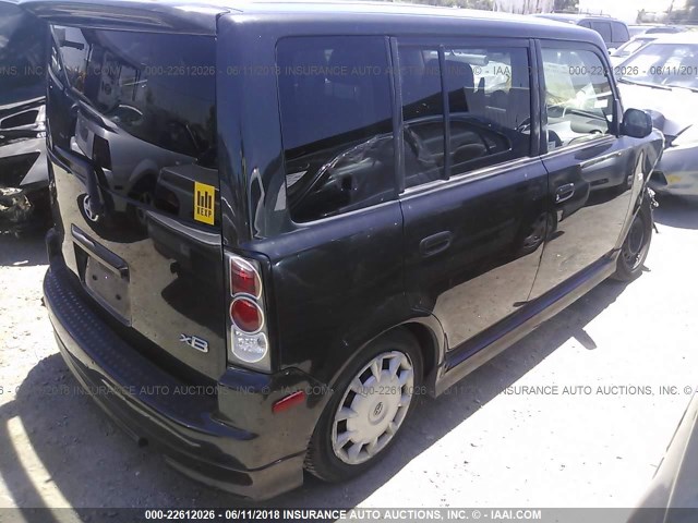 JTLKT324X64068684 - 2006 TOYOTA SCION XB Schwarz Foto 4