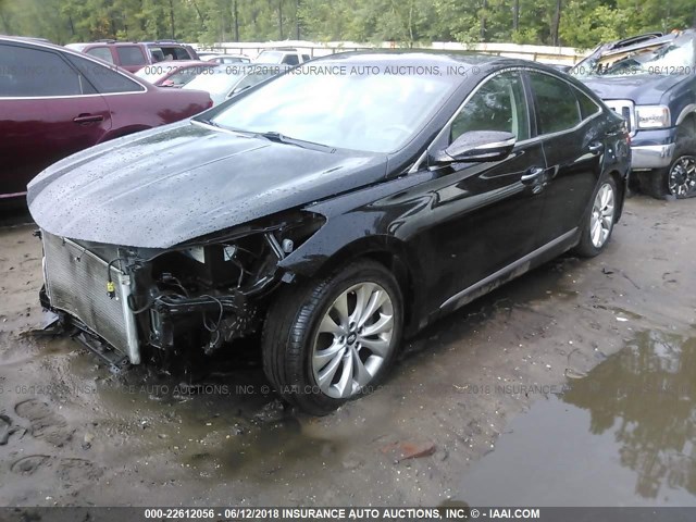 KMHFG4JG6DA258060 - 2013 HYUNDAI AZERA BLACK photo 2