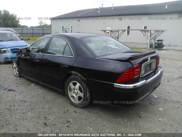1LNHM87A8YY842033 - 2000 LINCOLN LS BLACK photo 3
