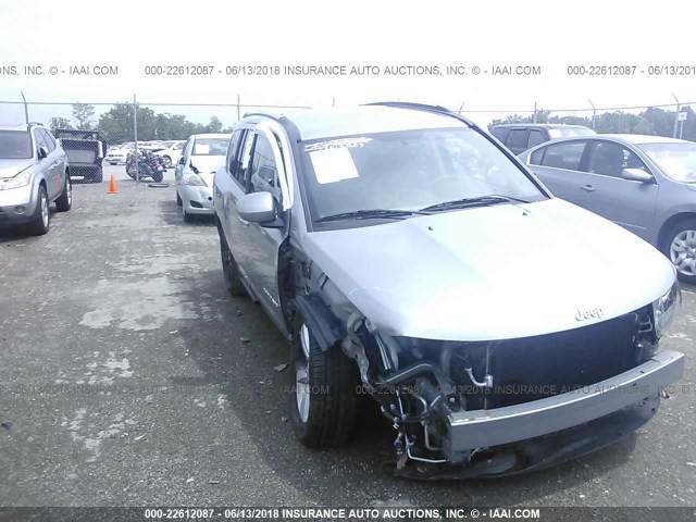 1C4NJDEB5GD756298 - 2016 JEEP COMPASS LATITUDE ნაცრისფერი ფოტო 6