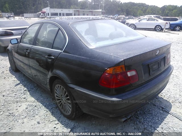 WBAAV534X1JR78841 - 2001 BMW 330 I BLACK photo 3