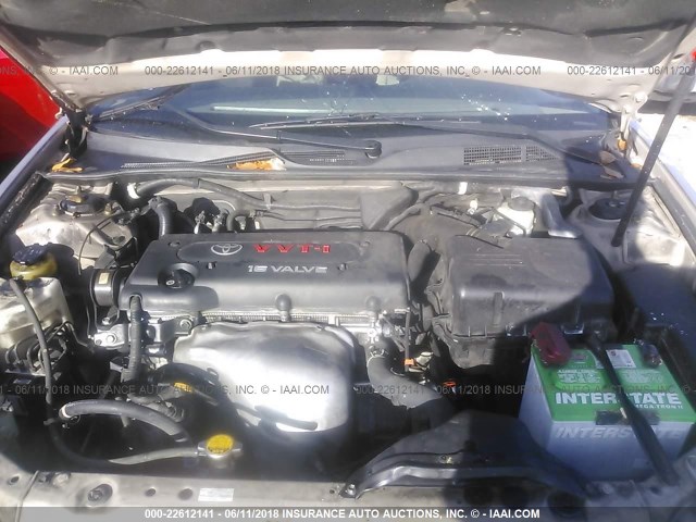 4T1BE32K35U559208 - 2005 TOYOTA CAMRY LE/XLE/SE ვერცხლისფერი ფოტო 10