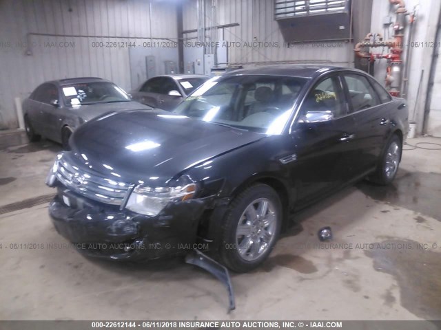 1FAHP25W08G126987 - 2008 FORD TAURUS LIMITED BLACK photo 2