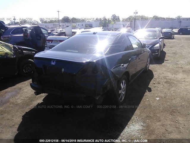 1HGCM82665A012058 - 2005 HONDA ACCORD EX BLACK photo 4