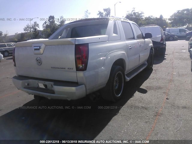 3GYEK62N35G191762 - 2005 CADILLAC ESCALADE EXT WHITE photo 4