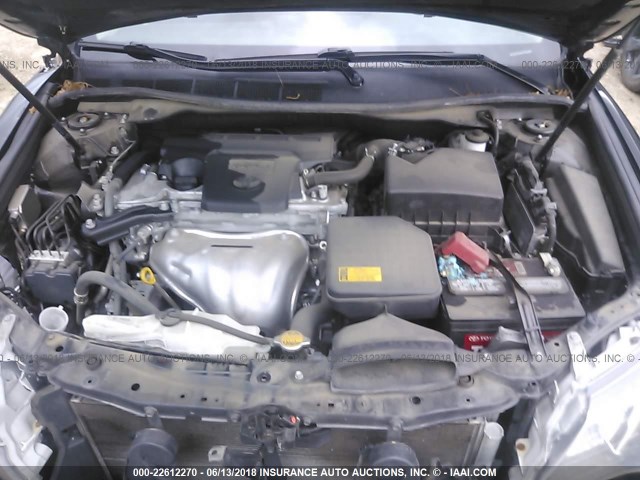 4T1BF1FK8CU127920 - 2012 TOYOTA CAMRY SE/LE/XLE BLACK photo 10