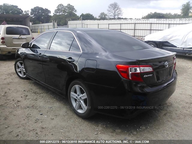 4T1BF1FK8CU127920 - 2012 TOYOTA CAMRY SE/LE/XLE BLACK photo 3