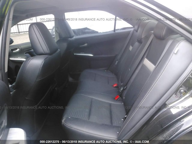 4T1BF1FK8CU127920 - 2012 TOYOTA CAMRY SE/LE/XLE BLACK photo 8