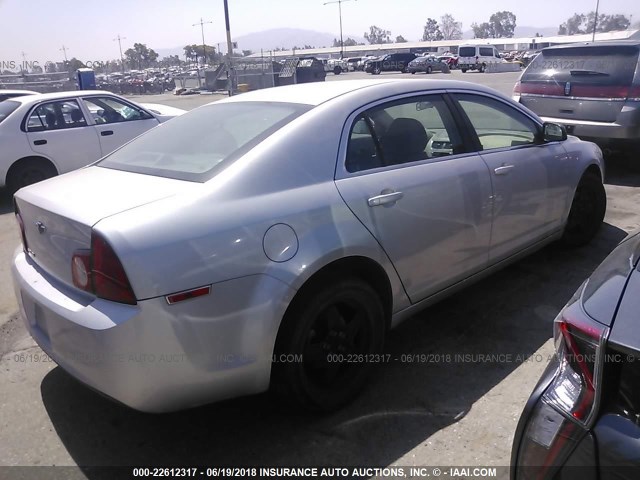 1G1ZA5E14BF102767 - 2011 CHEVROLET MALIBU LS SILVER photo 4