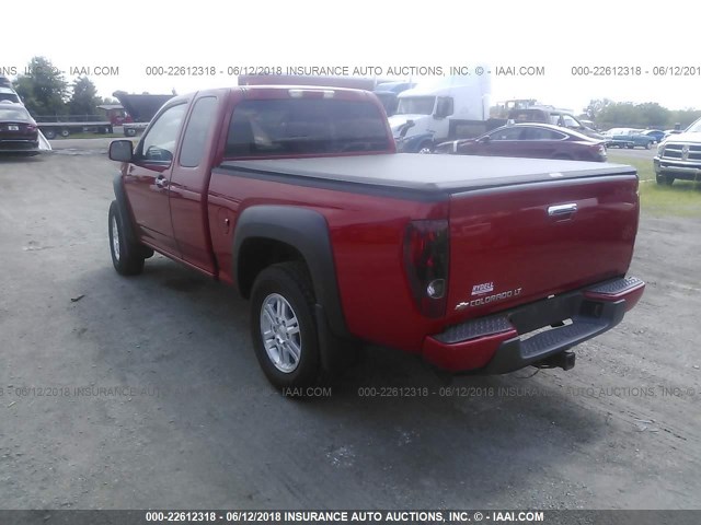 1GCJTCFE0B8135340 - 2011 CHEVROLET COLORADO LT RED photo 3