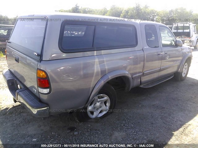 5TBRT3810YS121092 - 2000 TOYOTA TUNDRA ACCESS CAB LIMITED SILVER photo 4