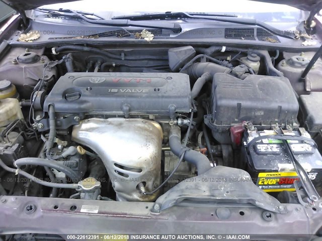 4T1BE32K95U053589 - 2005 TOYOTA CAMRY LE/XLE/SE წითელი ფოტო 10