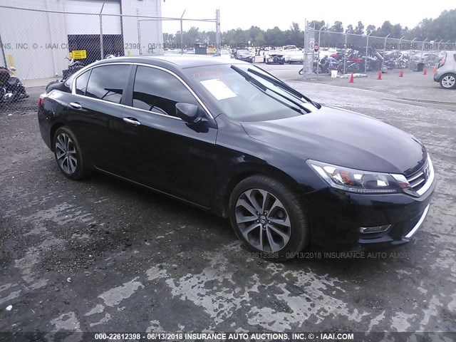 1HGCR2F56DA285225 - 2013 HONDA ACCORD SPORT BLACK photo 1