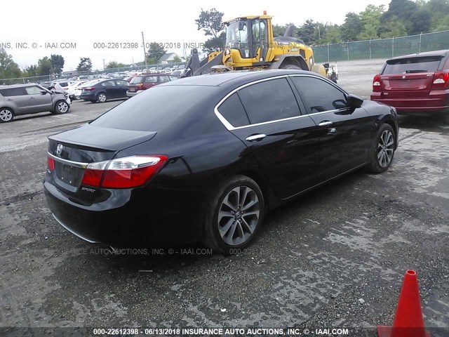 1HGCR2F56DA285225 - 2013 HONDA ACCORD SPORT BLACK photo 4