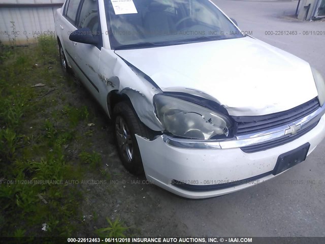 1G1ZS52F75F253295 - 2005 CHEVROLET MALIBU WHITE photo 6