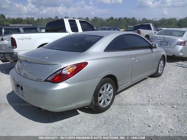4T1CE38P14U853423 - 2004 TOYOTA CAMRY SOLARA SE/SLE Gümüş foto 4