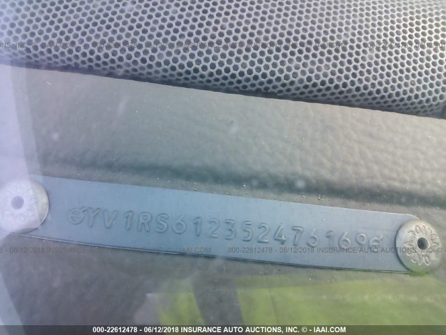YV1RS612352476169 - 2005 VOLVO S60 Plata foto 9