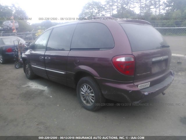 2C8GP64L21R149999 - 2001 CHRYSLER TOWN & COUNTRY LIMITED PURPLE photo 3