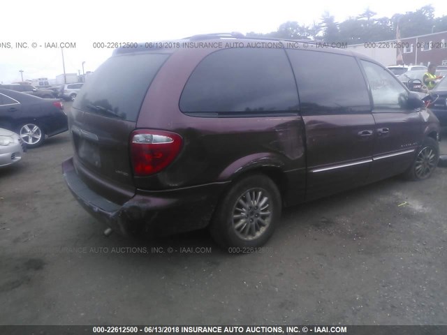 2C8GP64L21R149999 - 2001 CHRYSLER TOWN & COUNTRY LIMITED PURPLE photo 4