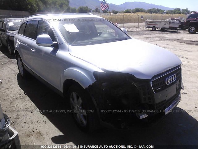 WA1BY94LX7D037712 - 2007 AUDI Q7 3.6 QUATTRO PREMIUM SILVER photo 1