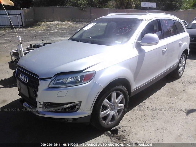 WA1BY94LX7D037712 - 2007 AUDI Q7 3.6 QUATTRO PREMIUM SILVER photo 2