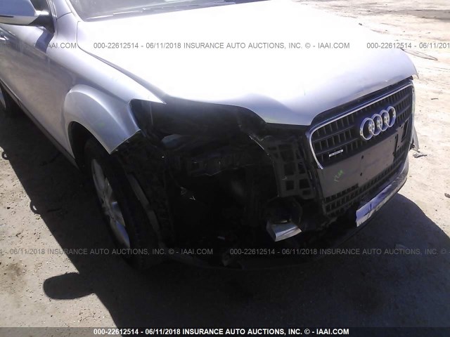 WA1BY94LX7D037712 - 2007 AUDI Q7 3.6 QUATTRO PREMIUM SILVER photo 6