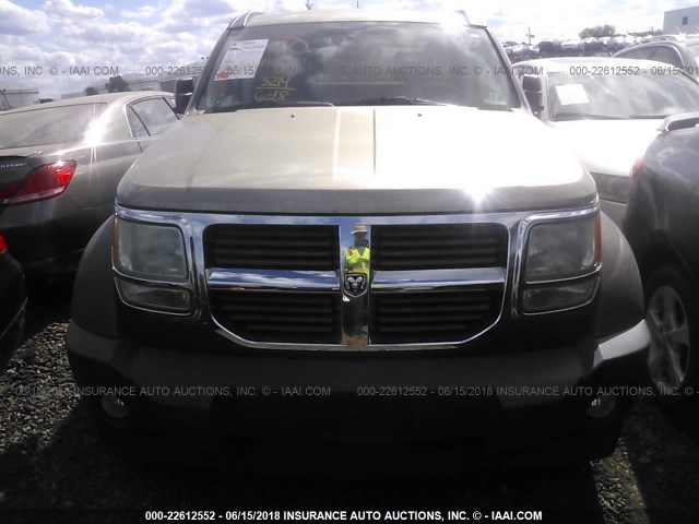 1D8GU28K87W601217 - 2007 DODGE NITRO SXT BROWN photo 6