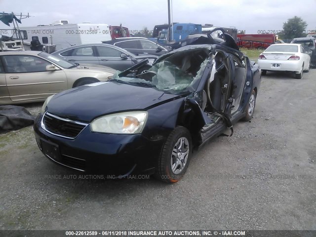 1G1ZS58FX7F165366 - 2007 CHEVROLET MALIBU LS BLUE photo 2