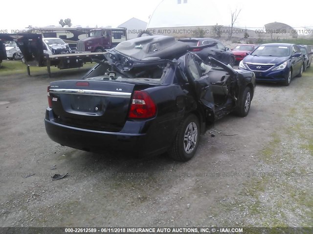 1G1ZS58FX7F165366 - 2007 CHEVROLET MALIBU LS BLUE photo 4