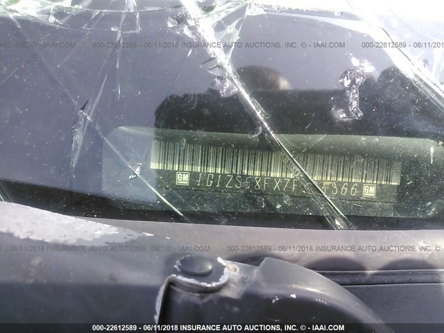 1G1ZS58FX7F165366 - 2007 CHEVROLET MALIBU LS BLUE photo 9