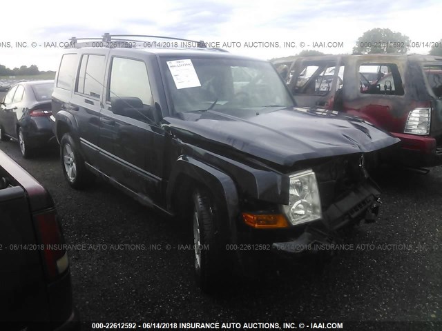 1J8HG48K26C162210 - 2006 JEEP COMMANDER BLACK photo 1