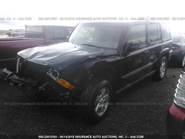 1J8HG48K26C162210 - 2006 JEEP COMMANDER BLACK photo 2