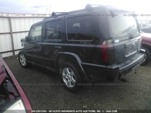 1J8HG48K26C162210 - 2006 JEEP COMMANDER BLACK photo 3