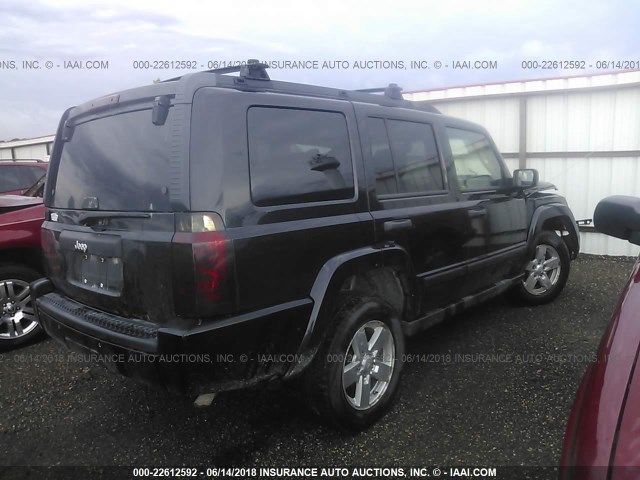 1J8HG48K26C162210 - 2006 JEEP COMMANDER BLACK photo 4