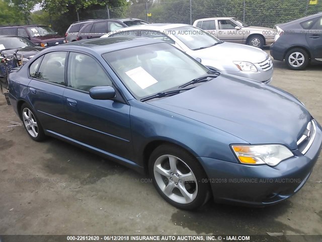 4S3BL626067220291 - 2006 SUBARU LEGACY 2.5I LIMITED BLUE photo 1