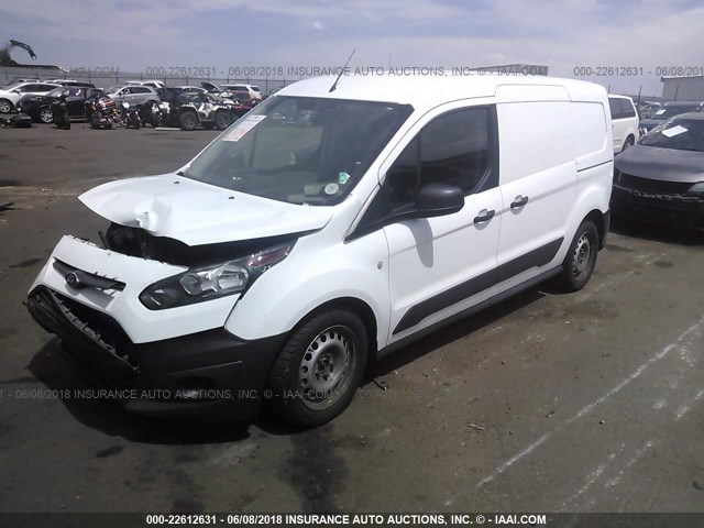 NM0LS7E79E1165307 - 2014 FORD TRANSIT CONNECT XL WHITE photo 2