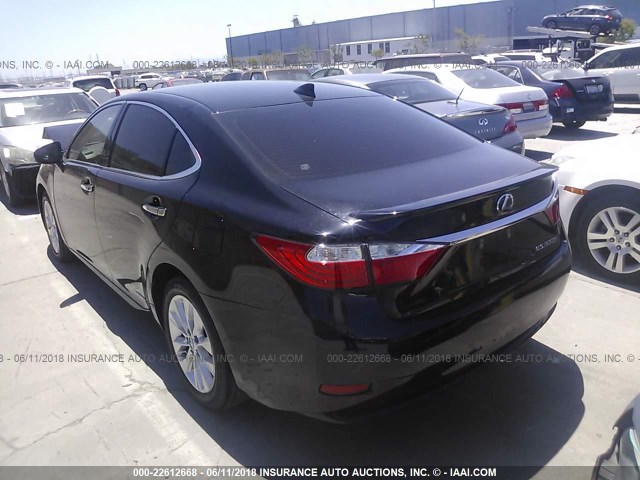 JTHBW1GG3F2086805 - 2015 LEXUS ES 300H BLACK photo 3