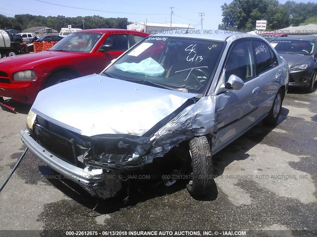 JHMES96693S002465 - 2003 HONDA CIVIC HYBRID BLUE photo 2